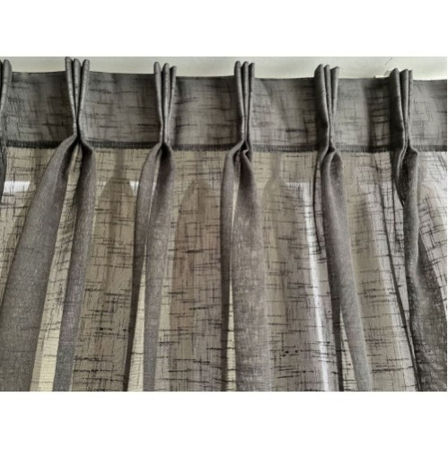 Inbetween Gordijnen Linnenlook Donker Grijs – Luxe Structuur €19,95 p/m Gratis Op Maat