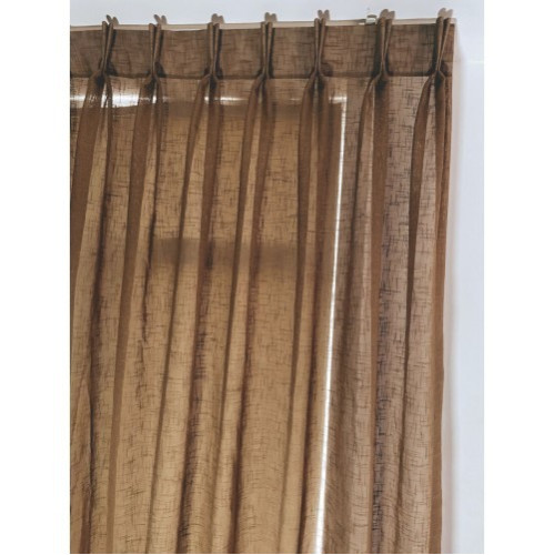 Inbetween Gordijnen Linnenlook Cappucciono Taupe – Luxe Structuur €19,95 p/m Gratis Op Maat