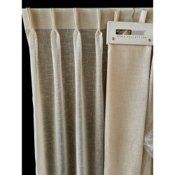 Inbetween Gordijnen Linnenlook Beige – Luxe Structuur €19,95 p/m Gratis Op Maat