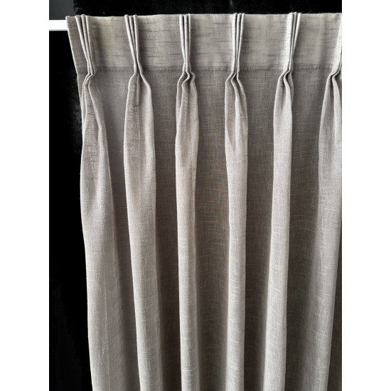 Inbetween Gordijnen Linnenlook Donker Grijs – Luxe Structuur €19,95 p/m Gratis Op Maat