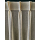 Linnenlook Vitrage Beige 280 cm Hoog – Gratis Op Maat €19,95 p/m