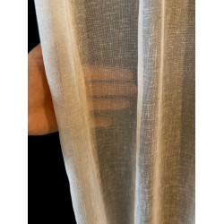 Linnenlook Vitrage Beige 280 cm Hoog – Gratis Op Maat €19,95 p/m